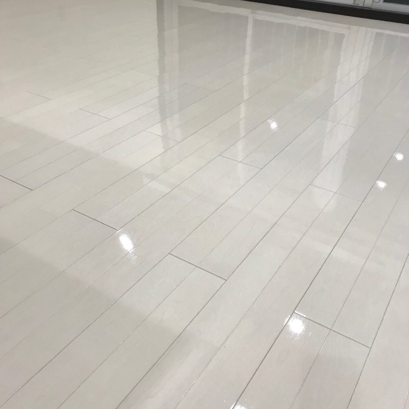 UVフロアコーティングの施工後