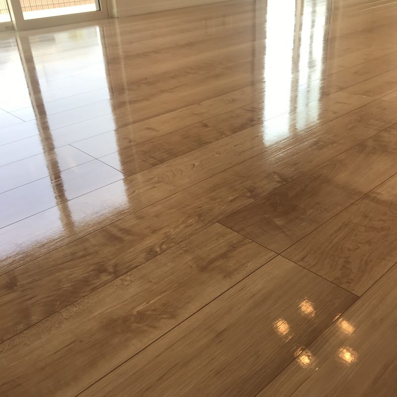 プレミアムコート(ガラスコーティング)施工実績床材:リクシル ラシッサDフロア シートフロア