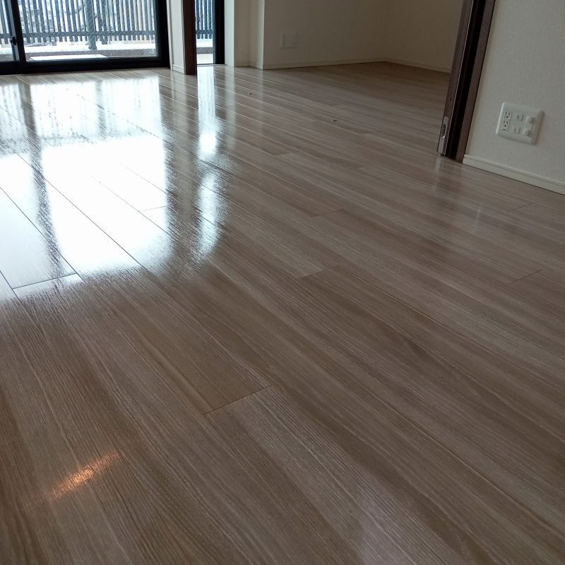 凸版印刷 SN556 ※シートフロア プレミアムコート(ガラスコーティング)施工後