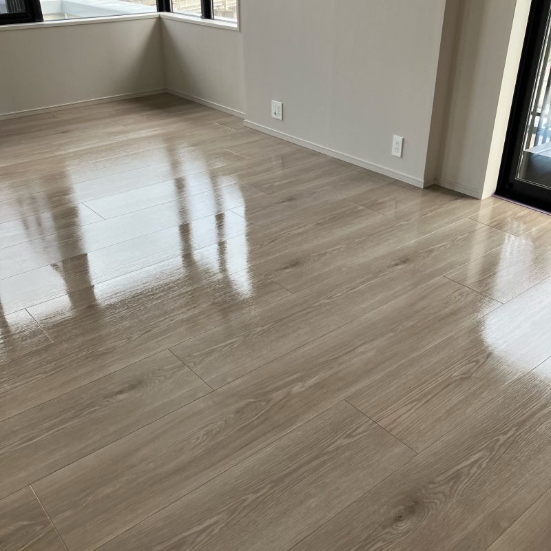 プレミアムコート(ガラスコーティング)大日本印刷 EBFT ※シートフロア 施工後