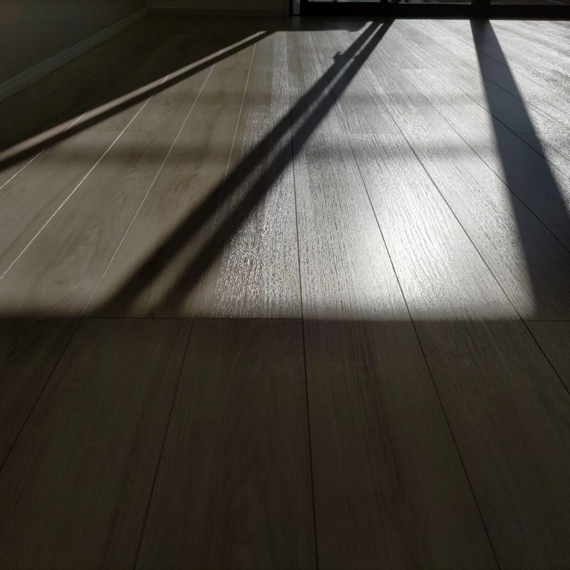 オリエント エポルカフロア E1-WH ※シートフロア プレミアムコート(ガラスコーティング)施工後