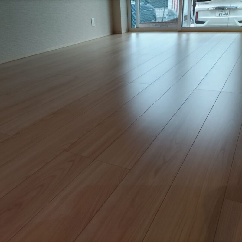 大建工業 ハピアフロア銘木柄 ホワイトシダー柄 ※シートフロア シリコンコート施工後