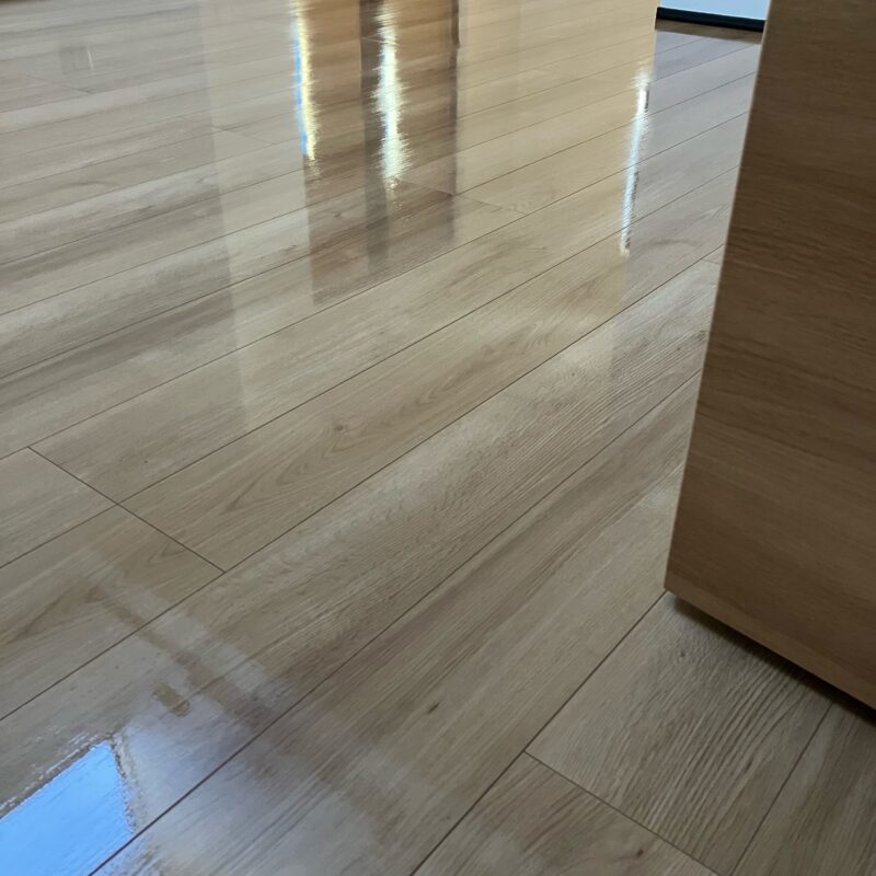 永大産業 アトムフィットGM TSG-NOKT ナチュラルオーク柄 ※シートフロア プレミアムコート(ガラスコーティング)施工後