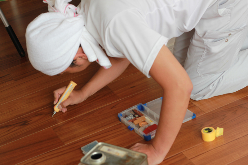 フロアコーティング アフターサポート 傷保証(リペア)制度