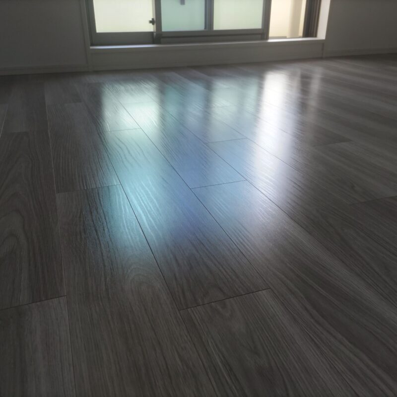 大建工業 オトユカアート ※シートフロア  プレミアムコート(ガラスコーティング)施工後