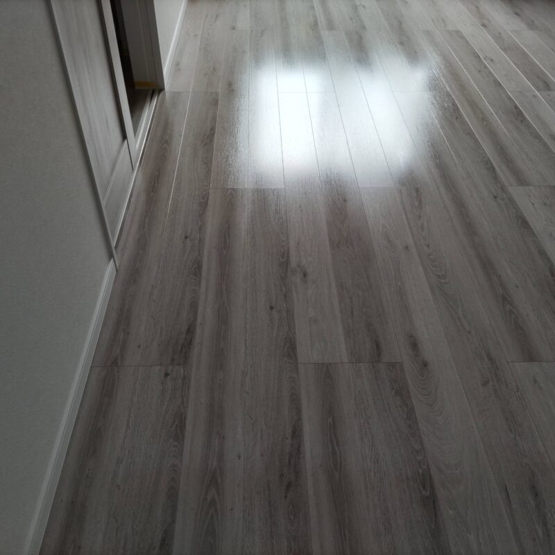 リクシル ラシッサDフロアアース ※シートフロア プレミアムコート(ガラスコーティング)施工後