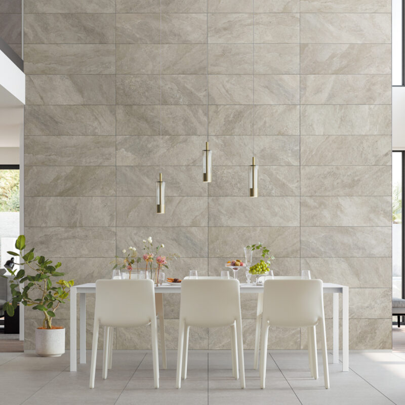 エコカラットプラス マジェスティックスレート(グレー)リビング施工事例