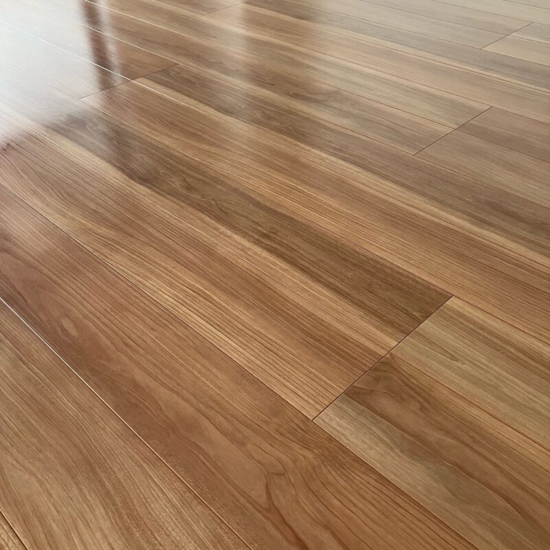 東洋テックス CanvaS-neo アンティークバーチ柄 ※シートフロア プレミアムコート(ガラスコーティング) 施工後