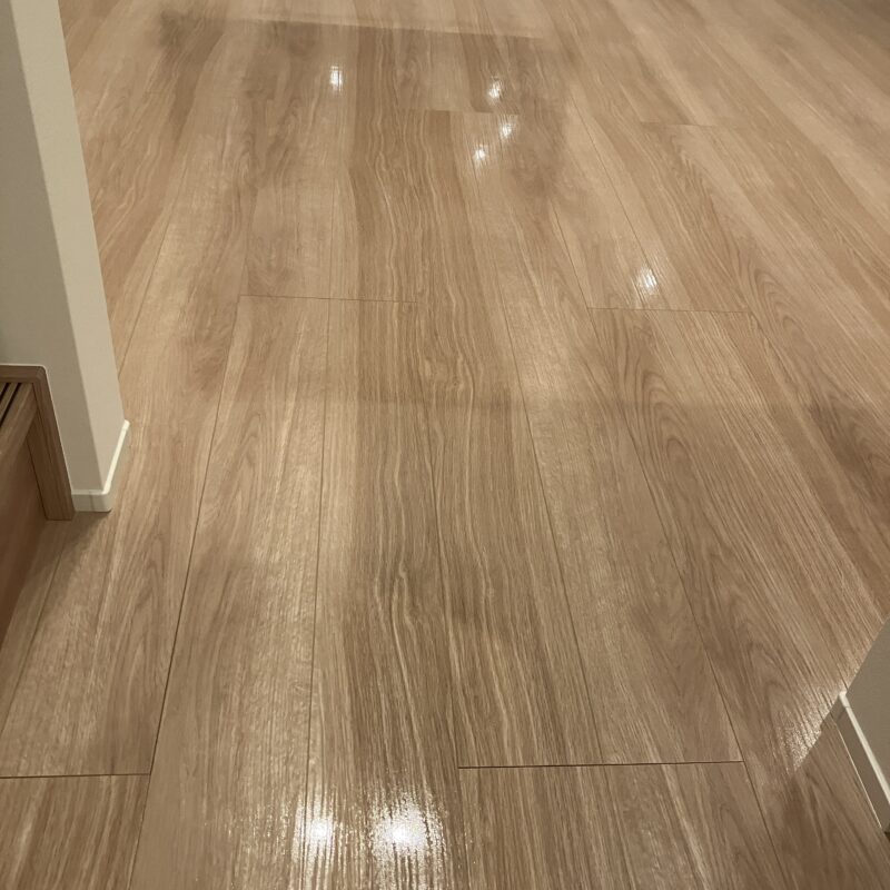 オリエント エポルカフロア E1-GO ※シートフロア プレミアムコート(ガラスコーティング)施工後