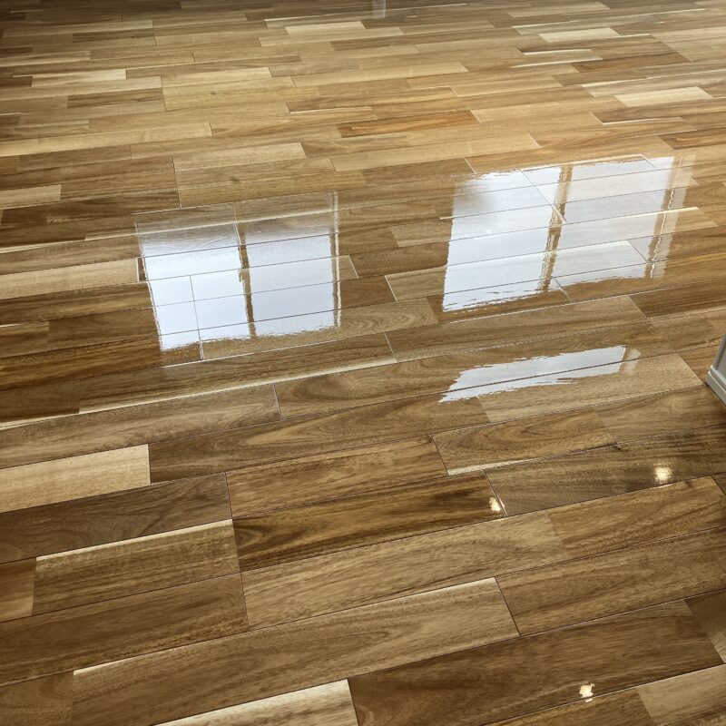 朝日ウッドテック MSX アカシア プレミアムコート(ガラスコーティング)施工後