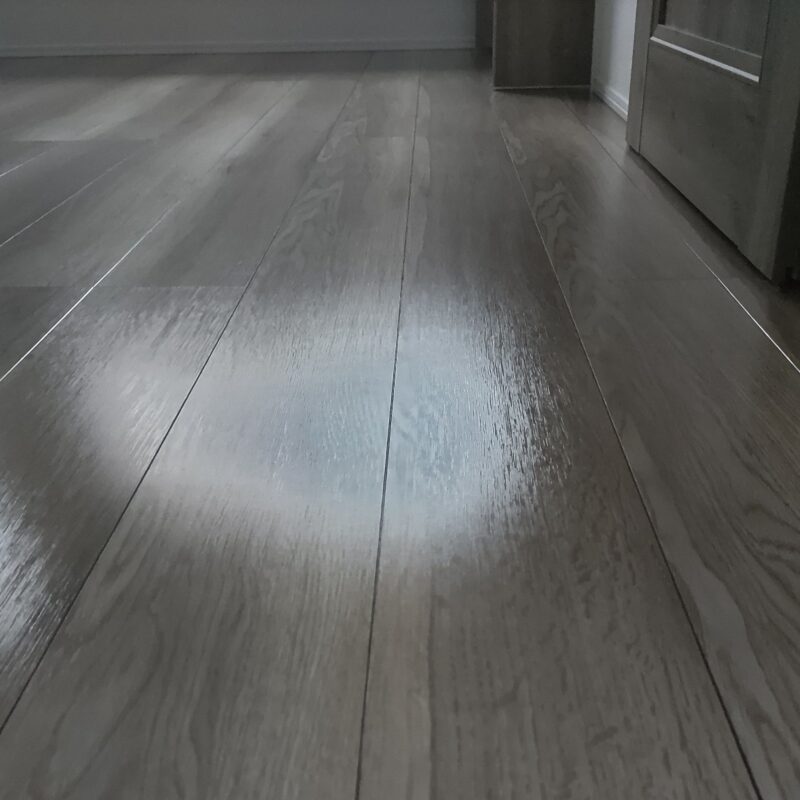 丸玉木材(株) ニドムエコ リアルS ユーロオーク ※シートフロア プレミアムコート(ガラスコーティング)施工後