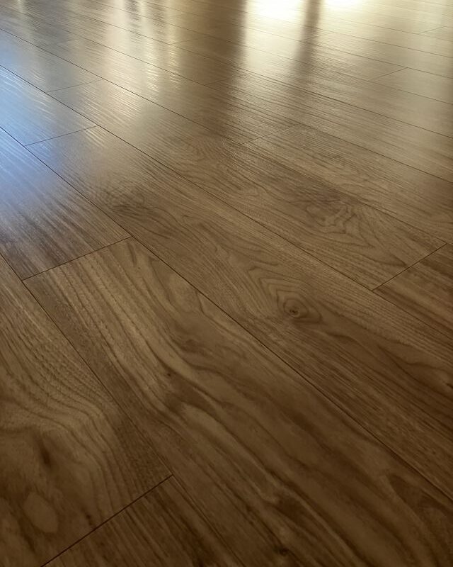 大建工業(シート:凸版) TFP-SN552 ウォールナット柄 ※シートフロア プレミアムコート(ガラスコーティング)施工後