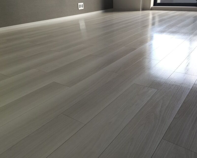 大建工業 オトユカアートX TFP-SN550 シェルトオークW ※シートフロア プレミアムコート(ガラスコーティング)施工後