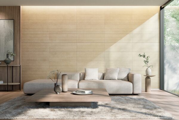 エコカラットプラス ソイルクラフト(アイボリー)リビング施工事例